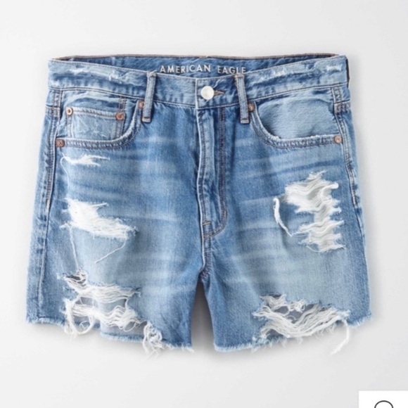 American Eagle 90’s Boyfriend Jean Size 00 Distressed boho festive summer beach - Picture 2 of 13